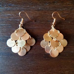 Small Gold Chandelier Earrings